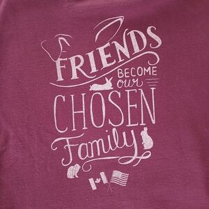 "Friends Become Our Chosen Family" Bunny Sweatshirt
